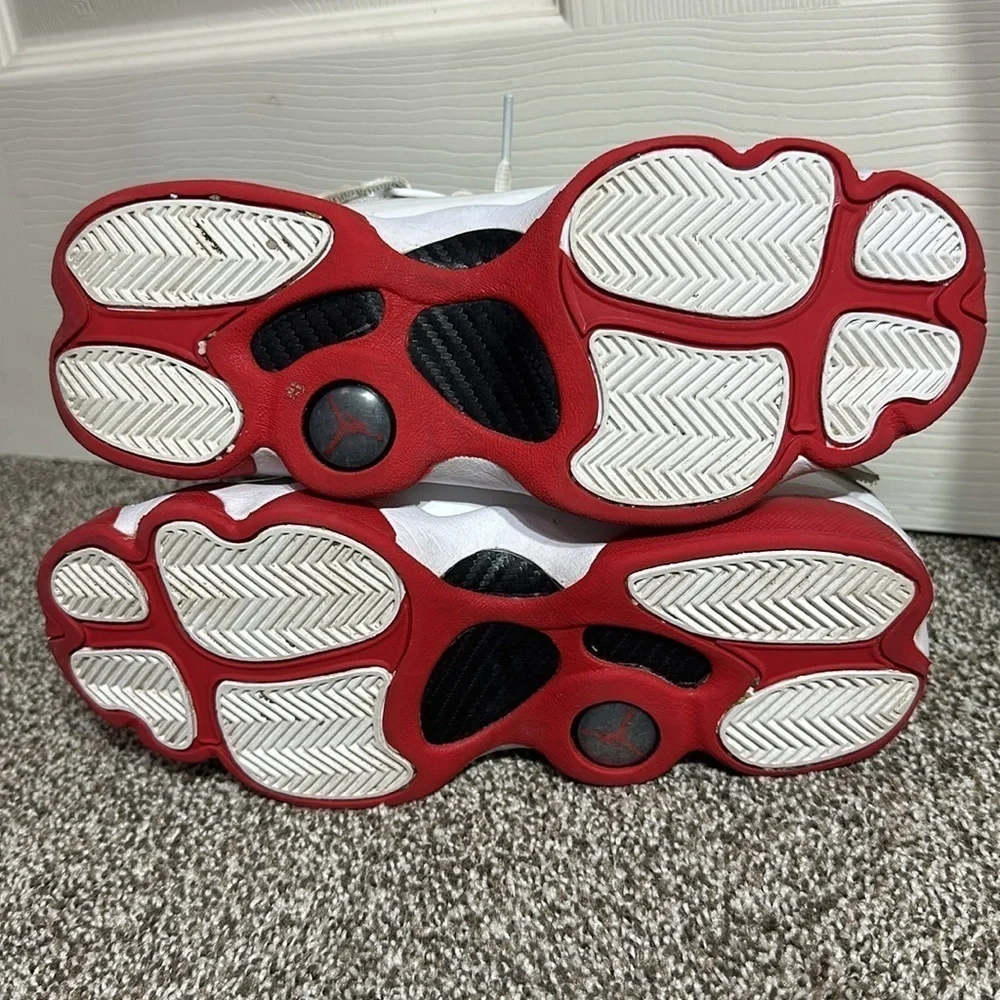 Nike air Jordan 6 Rings white University red black 6.5Y